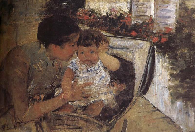 Mary Cassatt Susan is take care of the kid Germany oil painting art